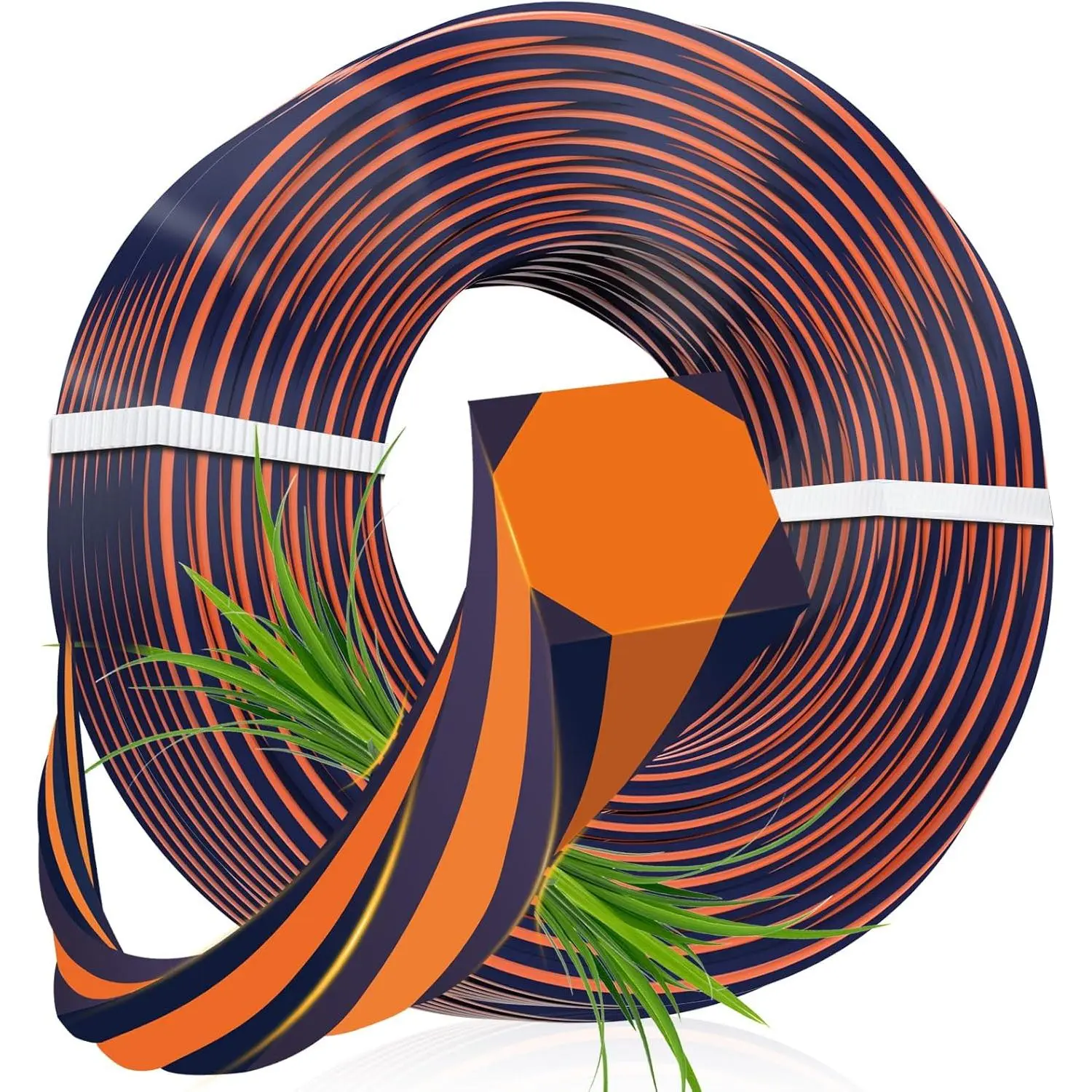 Weed Eater String .095" x 240ft Square String Trimmer Line - Heavy Duty Commercial Grade Nylon Weed Wacker String for Lawn Edging,   for Gas & Electric Weed Wacker