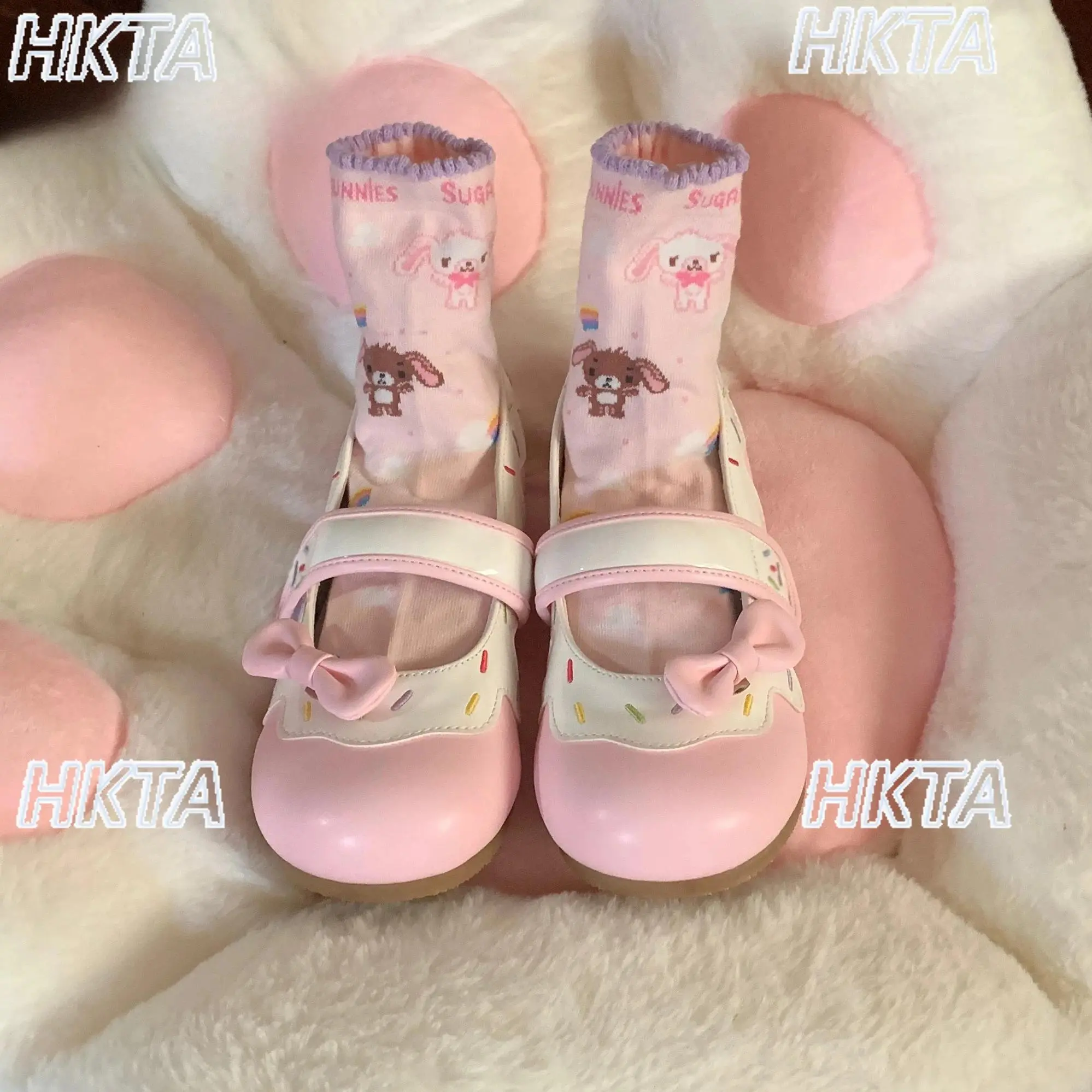 Japanese Soft Flat-soled Small Leather Shoes Cute Lolita Girl Original Design Mary Jane Cute Round Head Flats Shoes Women Shoe