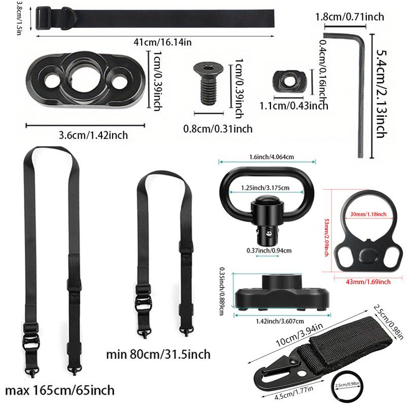 Upgraded Enhanced Quality- Quick-Adjust 2-Point Sling with Sling Swivels, Fast Adjust Thumb Loop, Durable Mount Straps