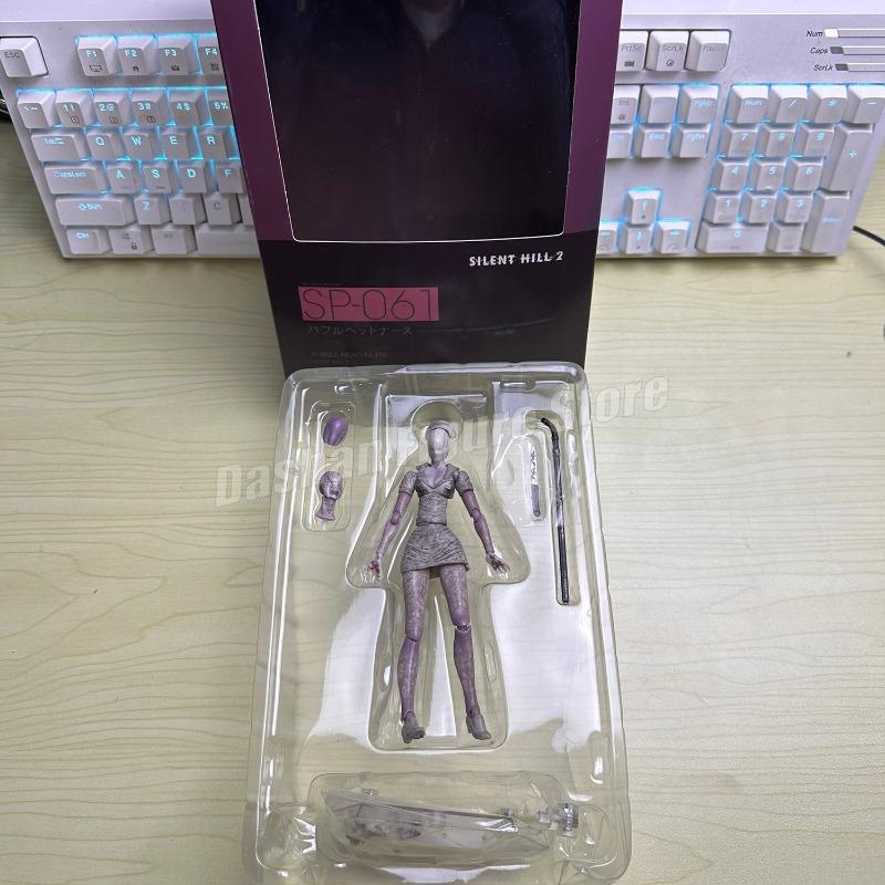 Figma Sp-055 Silent Hill Pyramid Head Action Figure 17cm Red Pyramid Thing Revelation 3D Figure PVC Bubble Head Nurse Model Toys