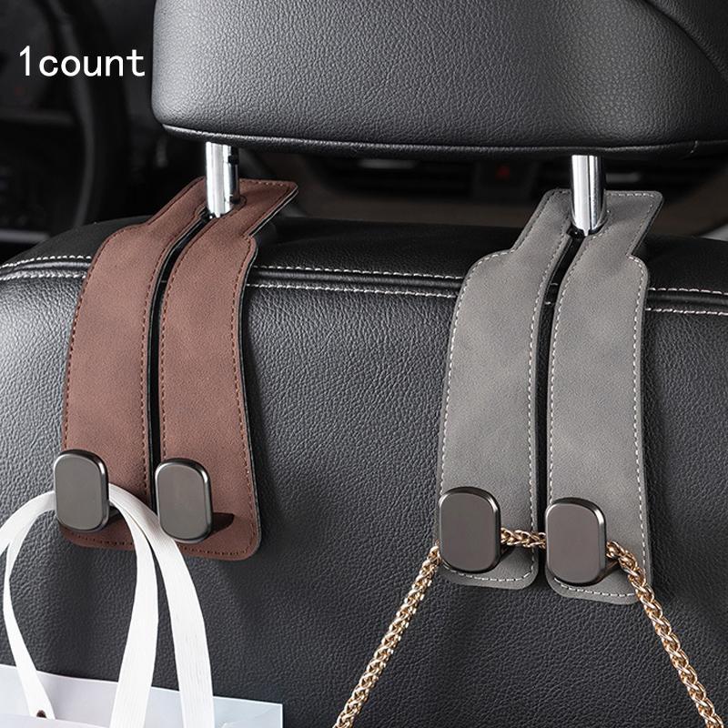 Car Seat Back Storage Hook, Car Storage Organizers, PU Leather Hidden Headrest Hook for Car Backseat, Multipurpose Durable Car Interior Organizer Holder #TOP PICKS