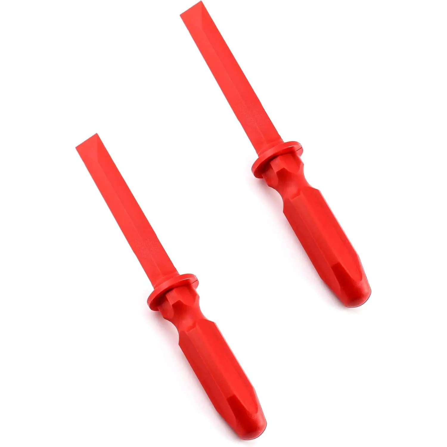 Chisel Scraper, 2 Pack (7/8") Wheel Weight Remover, Non-Marring Plastic Scraper Remover Tool Kit, for Adhesive, Caulk, Gasket  Emblem Moldings