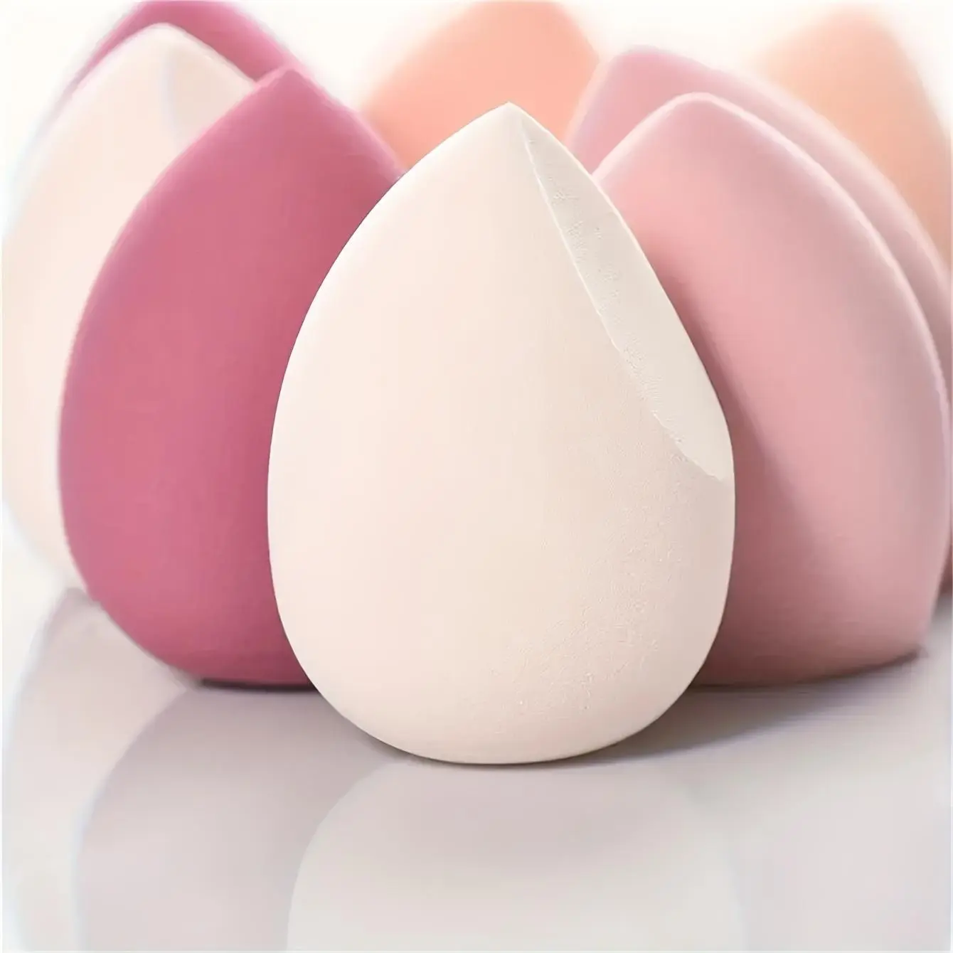 7pcs Super Soft Makeup Sponge, Wet and Dry Use, Non-Latex Sponge Powder Puff, Suitable for Liquid Foundation, Cream, Powder, and Foundation