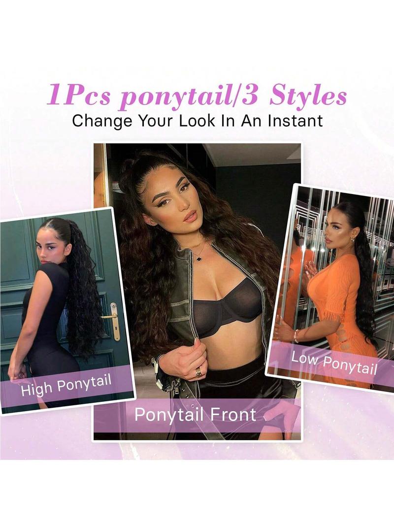 30 Inch Long Claw in Ponytail Extension, Natural Fluffy Loose Wavy Wave Synthetic Extensions, Synthetic Hairpiece for Daily & Party Use, Wavy Ponytailwig Hairstyle, Hair Weave Wig, Loose Wave Bundles 30 Inch Long Claw in Ponytail Extension, Natural Fluffy Loose Wavy Wave Synthetic Extensions, Synthetic Hairpiece for Daily & Party Use, Wavy Ponytailwig Hairstyle, Hair Weave Wig, Loose Wave Bundles