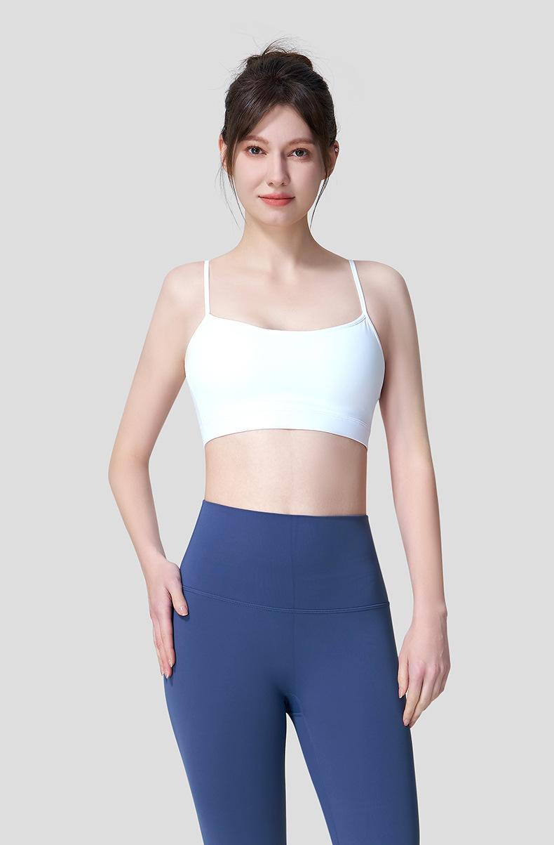 Beuty back Sports Bra Thin-StrapOuterwear-Style Yoga & Pilates Fitness Top for Women