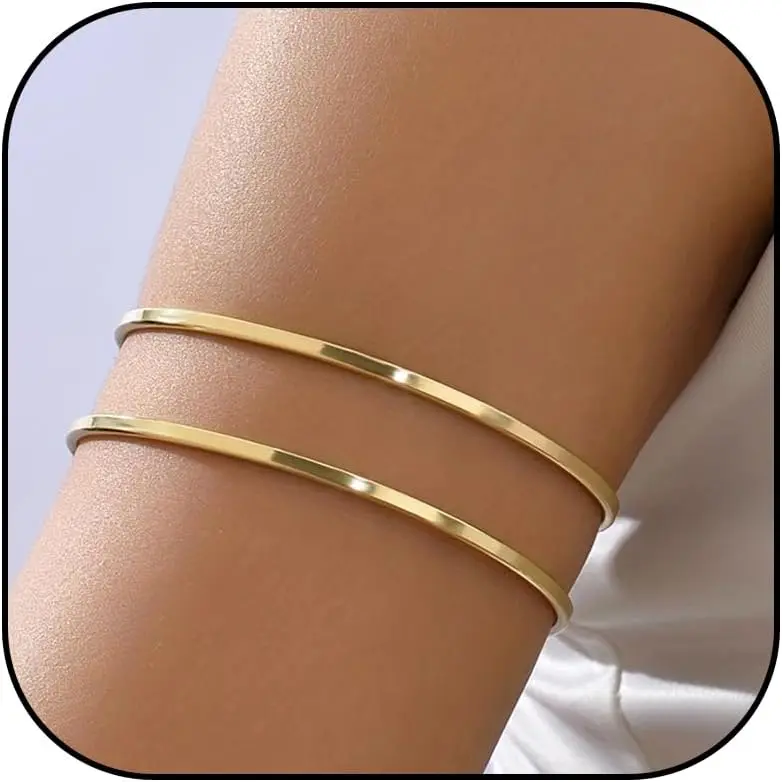 Arm Cuff  Upper Arm  for Women Adjustable Open Cuff Bangle Bracelets Armb  Summer Outfits for Women 2026