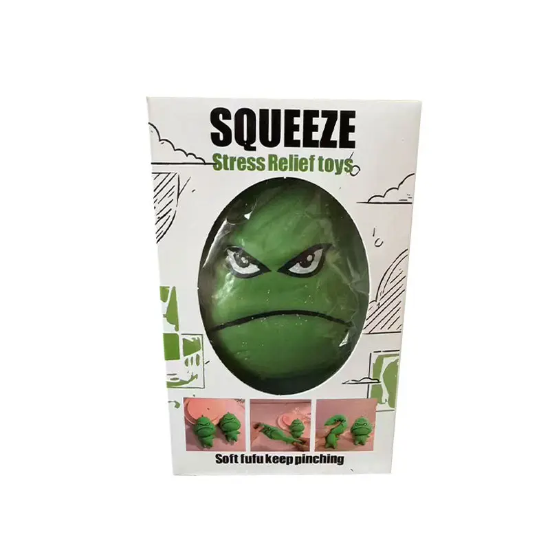 Squishy Stress Relief Toy, Hand Grip Strength Trainer & Arm Exerciser – Cute Decompression Squeeze Ball for Anxiety Relief, Hand Therapy & Muscle Strengthening