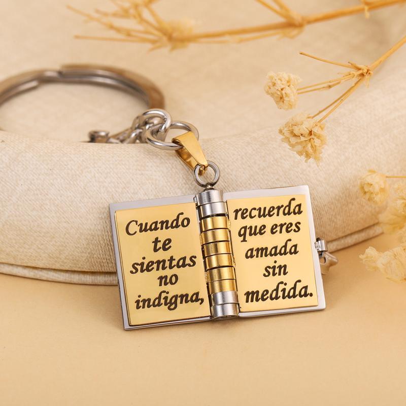 A Letter for My Daughter Book Keychain – Mi Pequeña Estrella Theme with Spanish Messages about Worth and Unconditional Love, Emotional Keepsake Gift From Parents for Birthday, Christmas or Back To School A Letter for My Daughter Book Keychain – Mi Pequeña Estrella Theme with Spanish Messages about Worth and Unconditional Love, Emotional Keepsake Gift From Parents for Birthday, Christmas or Back To School