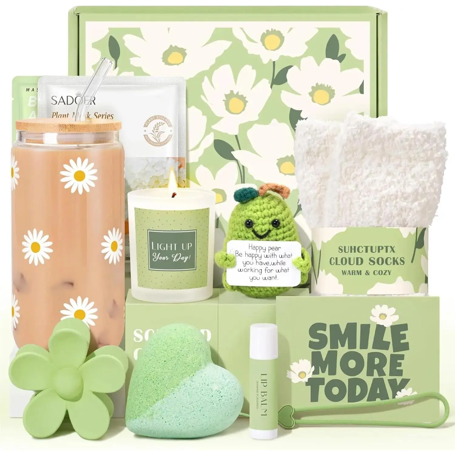 Gift Baskets for Women, 11pcs Unique Happy Birthday Gifts for Women, Best Inspirational Get Well Christmas Ideas Box w/ Cup Her Teen Girl Sister Friend Friendship Mom - BRIGHTEN UP HER DAY!