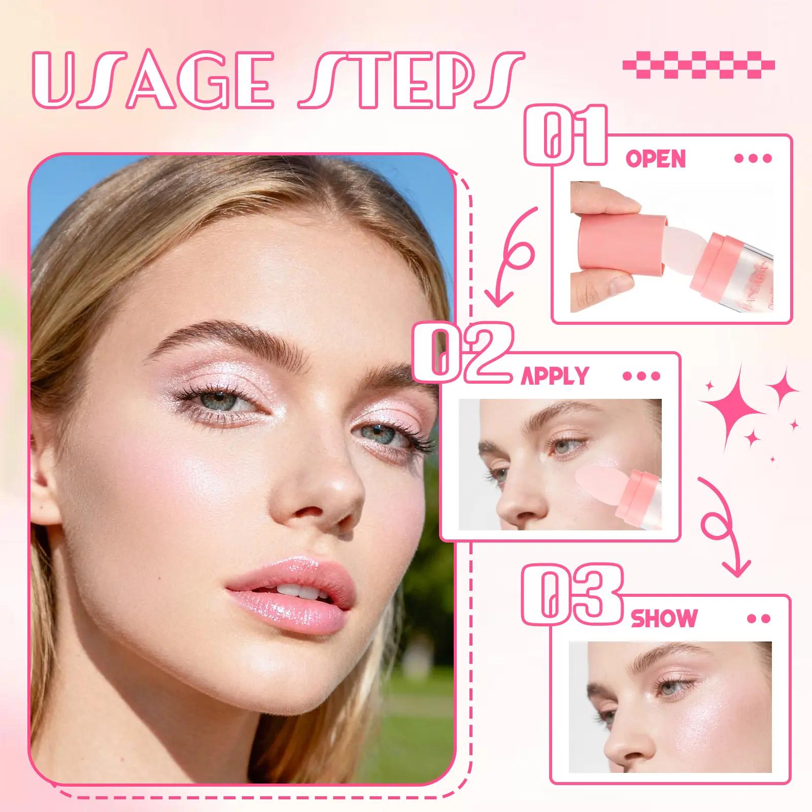 HANDAIYAN Fairy Dust-White Moonlight Highlighter Stick, Sponge-Tip Compact Lightweight Cosmetic, Shimmering Powder Glitter Makeup for Face & Hair HANDAIYAN Fairy Dust-White Moonlight Highlighter Stick, Sponge-Tip Compact Lightweight Cosmetic, Shimmering Powder Glitter Makeup for Face & Hair