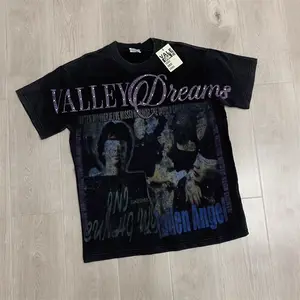 Retro Wash VALLEY Dreams Rhinestone Graphic T-Shirt Men Women Vintage Movie Poster Hot Drill Oversized Hip Hop Streetwear Tee 2026 Summer Festival Y2K Retro Heavy Cotton Moisture Wicking Mens Casual Top