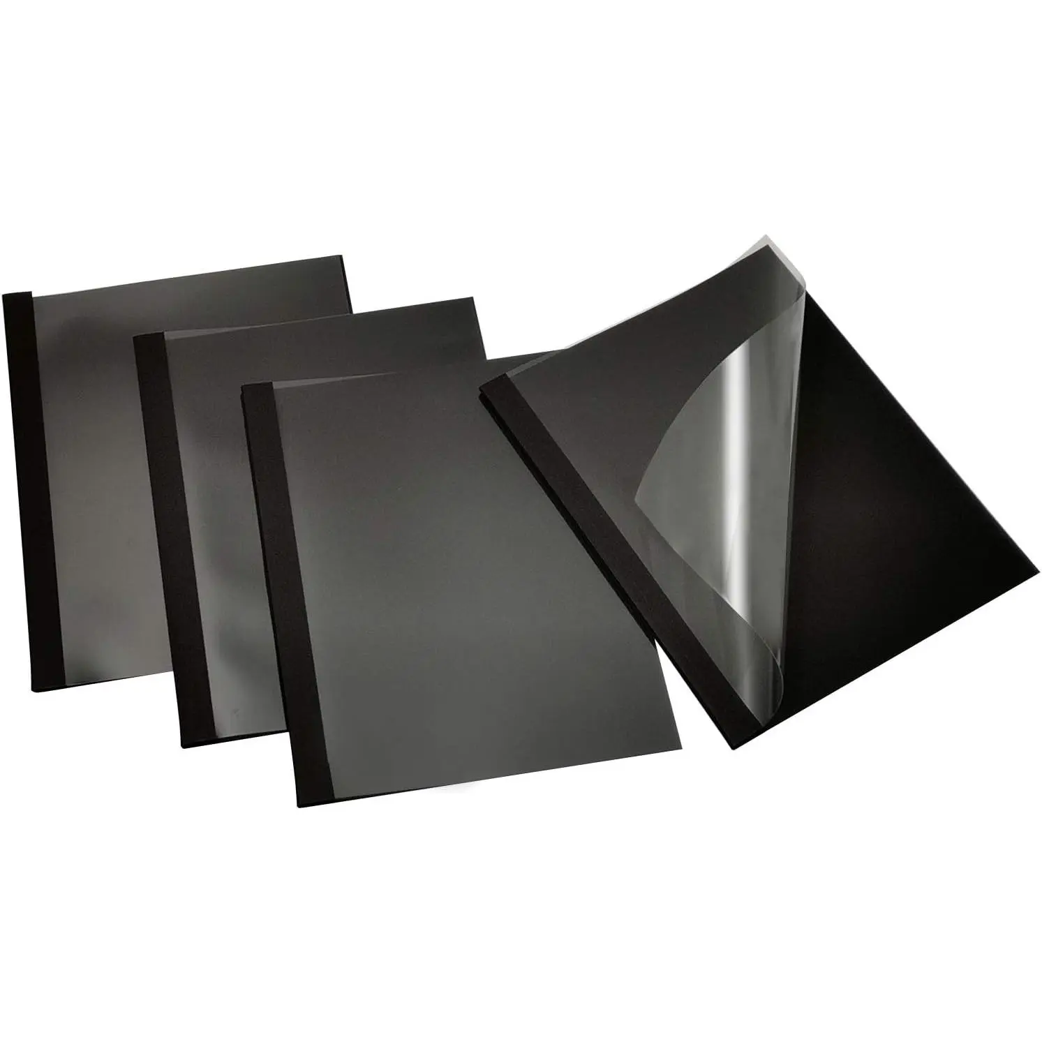 TBC6-25-BK Thermal Binding Covers, 1/4 Inch, Black, Letter Size Holds 55 Sheets, 25 Pack