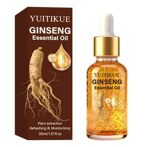 Yuitikue Ginseng Essence Oil, Plant Extract, Hydrating, Deep Repair, Improves Dry Split Ends, Smooths Frizz, Non-Irritating, 30ML