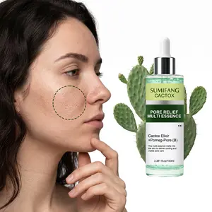 SUMIFANG Cactus Toxin Multi-Effect Essence (100ml) with Dipotassium Glycyrrhizate – Fast-absorbing, cooling, and anti-irritating; suitable for all genders and sensitive/reactive skin; daily barrier care.