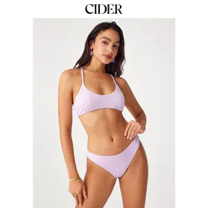 Cider U-neckline Knotted Bikini Set