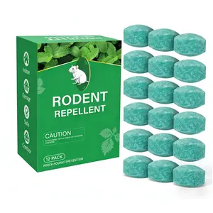 12-Pack Plant-Based Peppermint & Lemon OilRodent Repellent Balls, Long-LastingScented Natural Pest Deterrent for RatsMice, Insects, Basements Indoor & OutdoorHome Care Protection