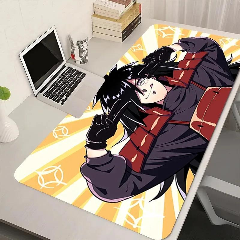 'Black And White Anime Mousepad N-Naruto Madara U-Uchiha New Large Desk Mat Keyboard Office Carpet Laptop Gaming Soft Mouse Pad'