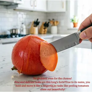 Non-sticky and Worry-free for Emergencies. This Is a Set of Kitchen Aids Focused on "freeing Your Hands and Keeping Things Clean." The Core Product Is a Stainless Steel Fingertip Clip, Also Known as a Triangular Clip or Soup Spoon Clip