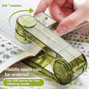 Acrylic Transparent Stapler 360-Degree Rotating Multifunctional Powerful Long Stapler for School And Office Use