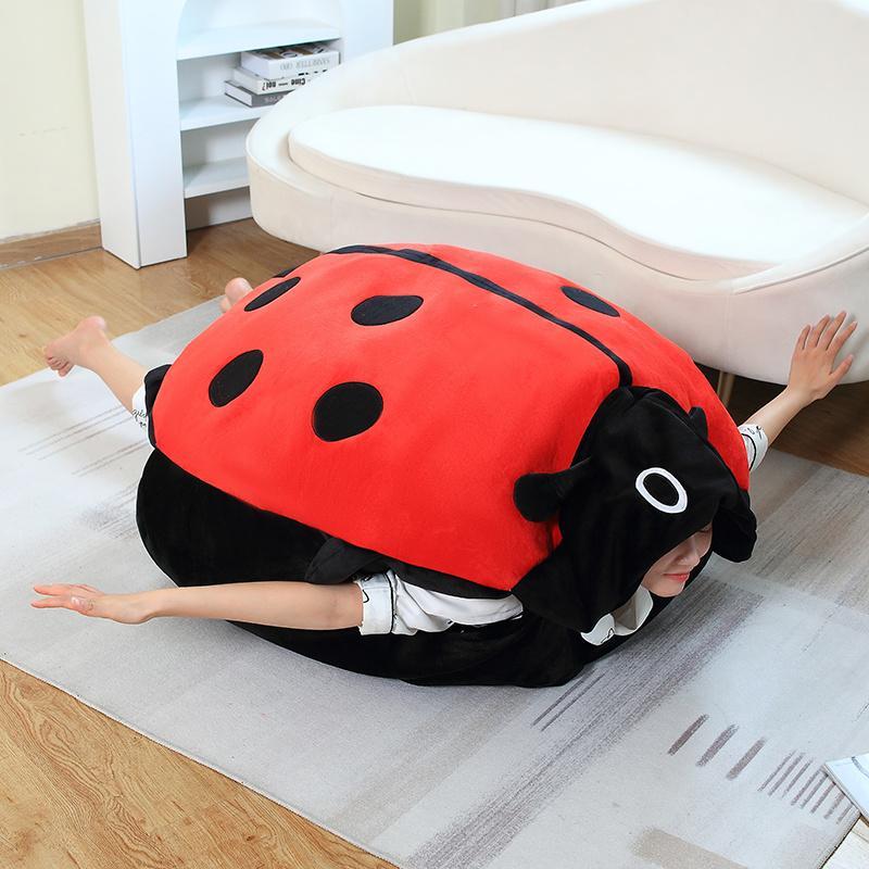 100CM Wearable Insect Plush Toys Ladybug Stuffed Cushion Funny Party Cosplay Doll Stuffed Soft Plush Sleeping Pillow Gifts
