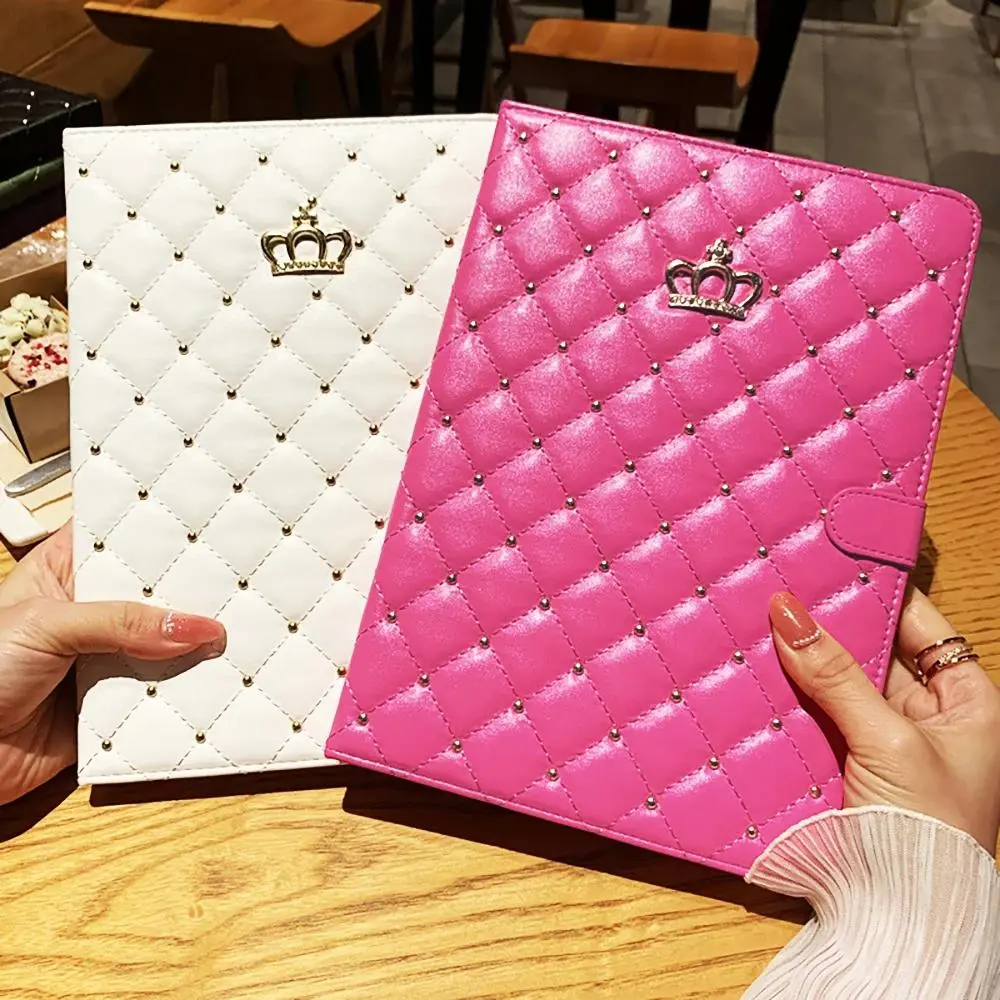 Funda Case for  7th 8th 9th 10th Gen IPad Air4 Air5  Pro11 Air11 A16 Lambskin Stand Smart Case 9.7 2017 2018 Coque