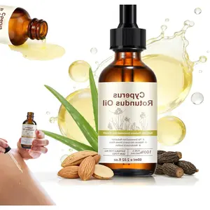 Vegan Natural Cyperus Rotundus Hair Removal Oil - Daily Body Care Moisturizer, Reduces Unwanted Body Hair Growth, Balances Skin Tone, Minimizes Pores, Gentle Formula for Sensitive & All Skin Types