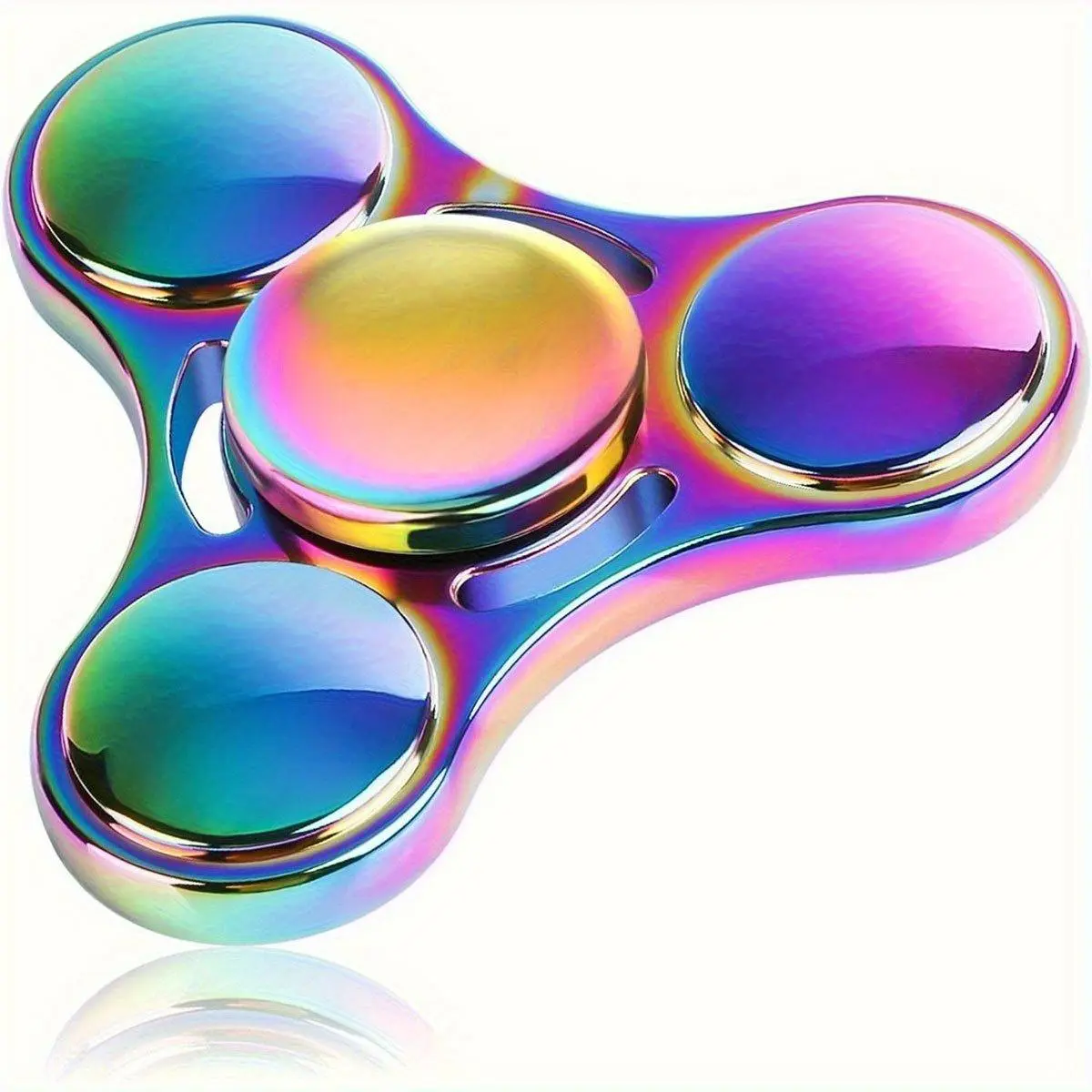 High-Speed Fidget Spinner Toy Made of Durable Stainless Steel with Precision Bearings, Designed for Stress Relief And to Help with Focus During Moments of Boredom