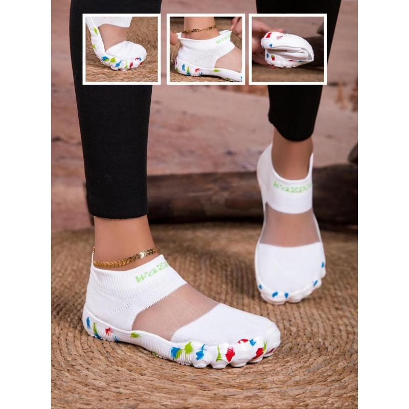 (New)Unisex's Sporty Breathable Mesh Slip on Walking Shoes, Casual Comfortable Lightweight Sock Sneakers,  All-match Slip on Shoes for Daily Wear, Shoes Outdoor