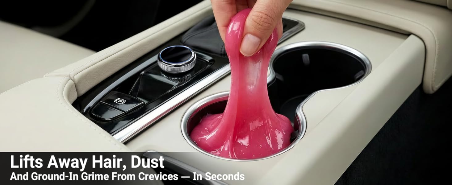 2Pack Cleaning Gel Car Putty Car Clean Putty Gel Auto Tools Car Interior Cleaner Car Cleaner Car Cleaning Slime Car Assecories Keyboard Cleaner Rose (320g/11.2oz) : Automotive