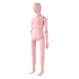 VEVOR Nursing Training Manikin, Female Life Size Demonstration Human Manikin for Nursing Training, Multifunctional Education Teaching Model Supplies, PVC Anatomical Mannequin Body Care Simulator Model