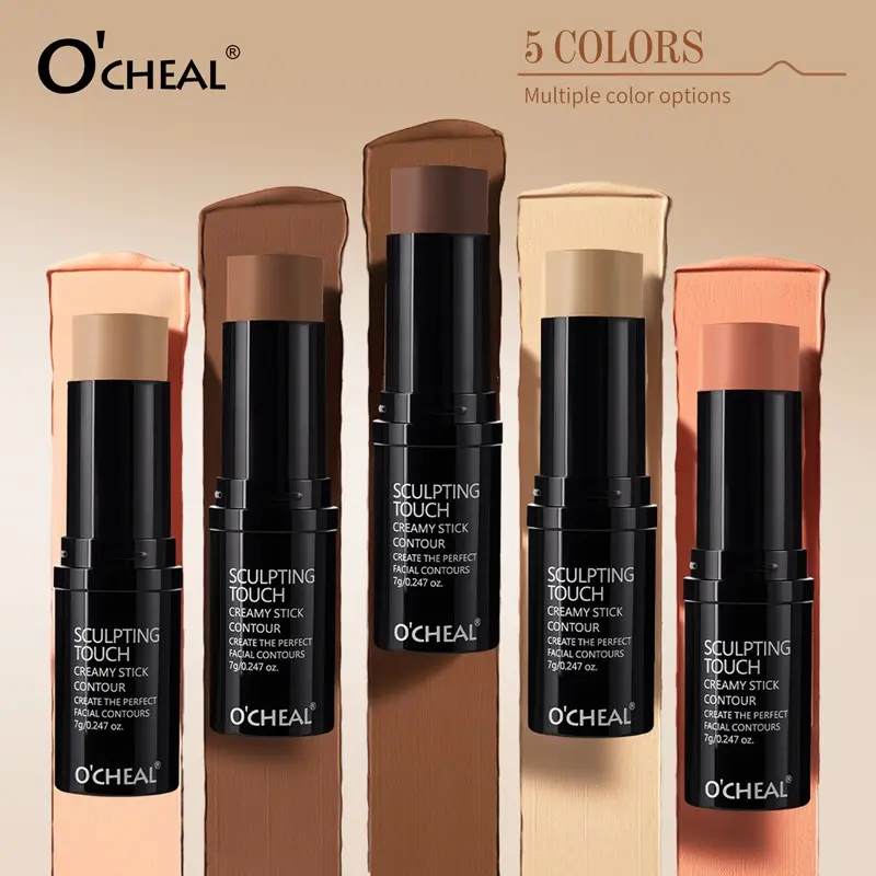 High Light Contour Stick, Natural Contour Shadow Brush, Highlighter for Eyelids, Face Blush Primer, Makeup Essential Tool