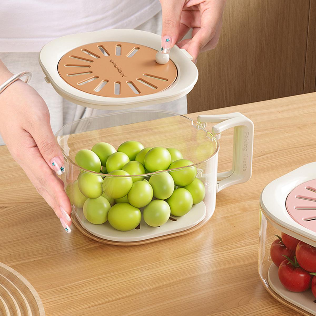 Food washing and draining container