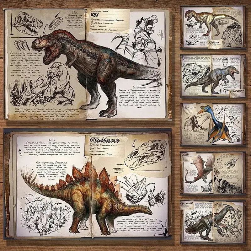 1PC Unframed Modular Canvas Ark Survival Evolved Pictures Painting Survival Game Home Decor Print Picture Image Prints Dinosaur Poster Living Room Modern Wall Art Art Canvas Prints (24 Style Options)