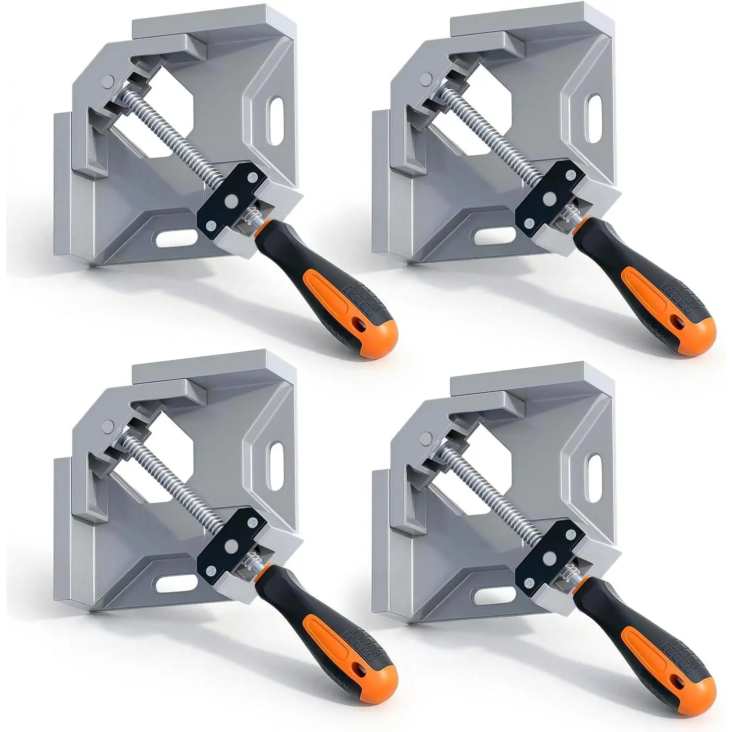 Corner Clamps for Woodworking 90  Right Angle Clamp 4 count | Adjustable Swing Jaw Single Handle, High Hardness  Alloy, Framing & DIY Woodworking Tools