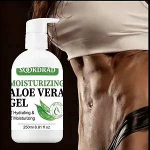 Hydrating Aloe Vera Gel, High Purity Aloe Juice, Moisturizing, Smooth Texture, Non-Greasy, 250ML, Dry Skin Care, Daily Home Use