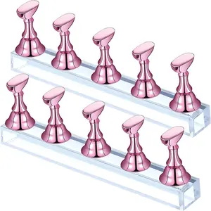 Professional DIY Nail Art Brush Set, Includes Painting Brushes/Dotting Tools/Magnetic Nail Stands/Double-Sided Tape/Tweezers/Brush Holders, DIY Nail Art Painting Tools | Recommended by Nail Artists