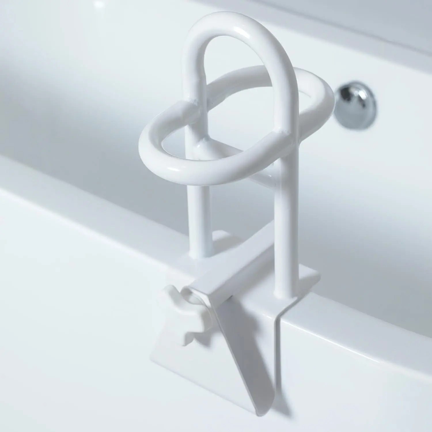 Triple Grip Adjustable Bathtub Handles for Seniors, Fits 3-Inch+ Thick Walls. Please Measure Before Purchasing Tub Grab Bars for Side of Tub, Handicap Grab Bars, Tub Handles for Elderly Balance