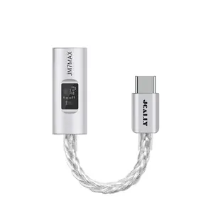 JCALLY JM7 MAX USB-C to 3.5mm Headphone DAC Amplifier CX31993 + SGM8262, Type-C to 3.5mm Digital Audio Decoding for iPhone, Samsung Galaxy, iPad & Android Phone