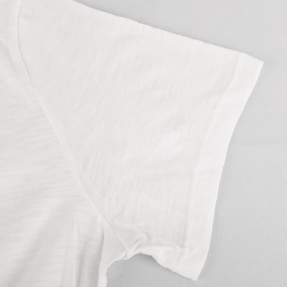 Mens Cotton Muscle Slim Fitted Sport Henley T-Shirt with Button