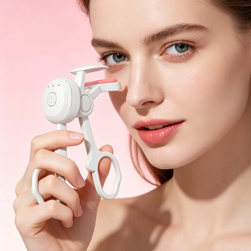 Electric Lash curler, Premium Heated Eyelash Sculpting Device Rechargeable Heated Lash Curler 