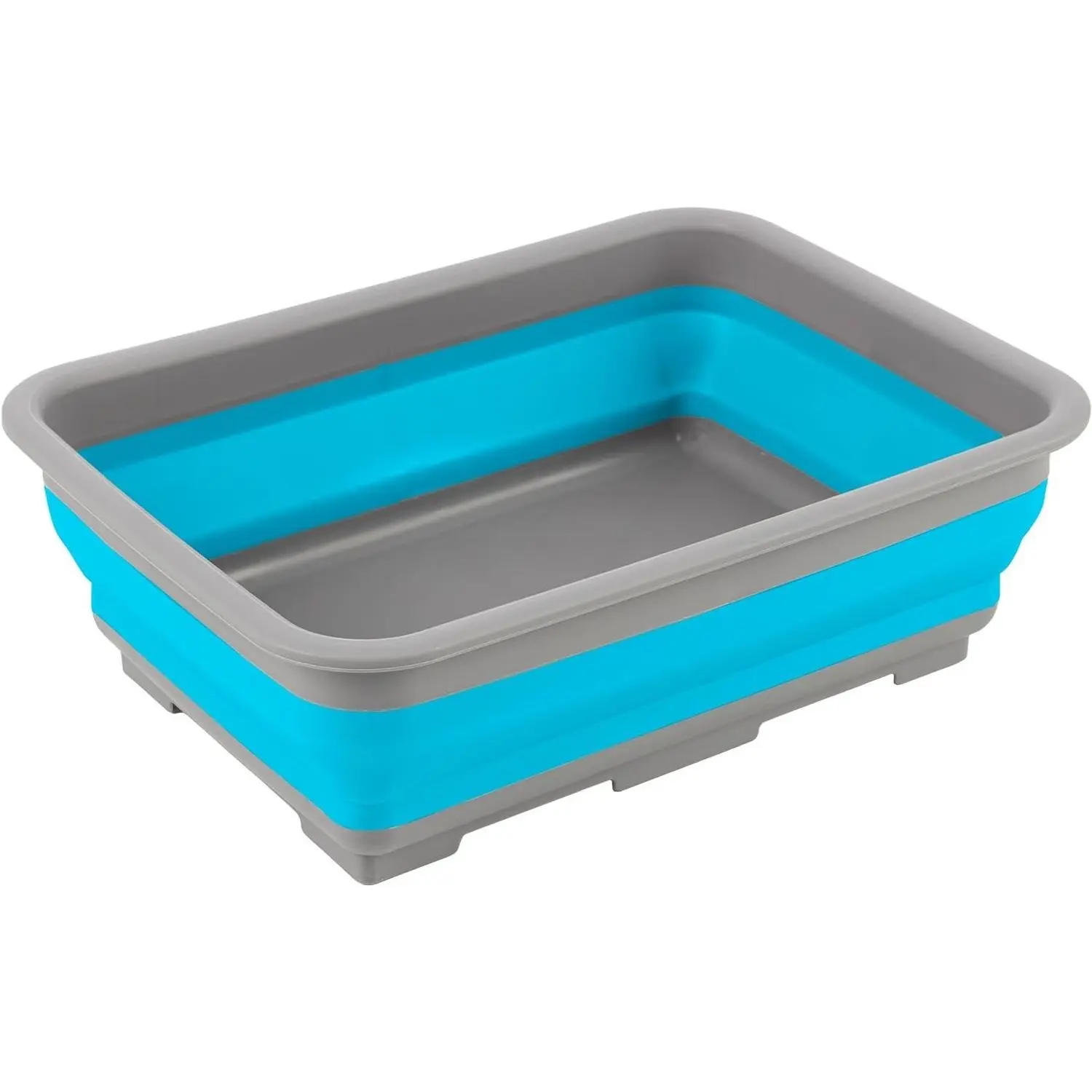 Collapsible Bucket for Cleaning Supplies, Blue, 7.27L | Foldable Dish Tub & Wash Basin - Portable Camping Sink for Beach, Tailgating, Laundry, Camping GearGift