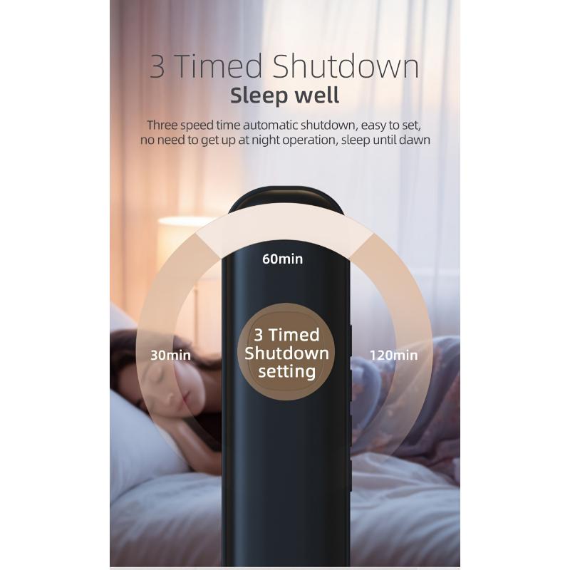 BLD07 Bone Conduction Wireless Speaker, Portable Music Player, No Earbuds Needed, Auto Power-off Function, Built-in 11 White Noise Options, Gentle Sounds for Bedtime Relaxation, Suitable for Bedrooms, Dormitories, and Offices