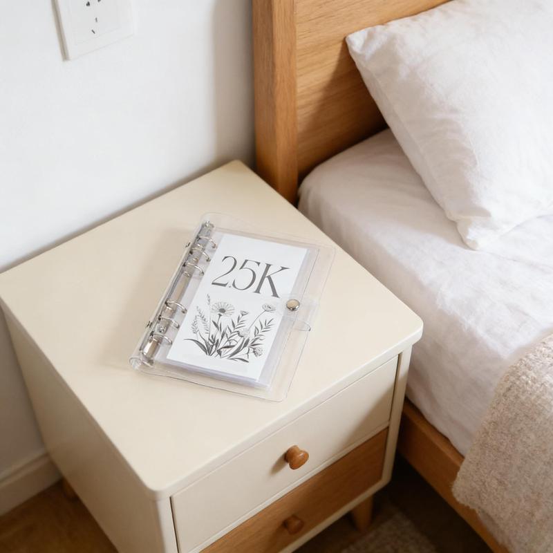 A6 12 Month Money Saving Challenge Binder, 1 Count Money Saving Budget Binder with Cash Envelopes, Savings Challenges Book for Home Office, 2026 New year Valentine's Day Gift