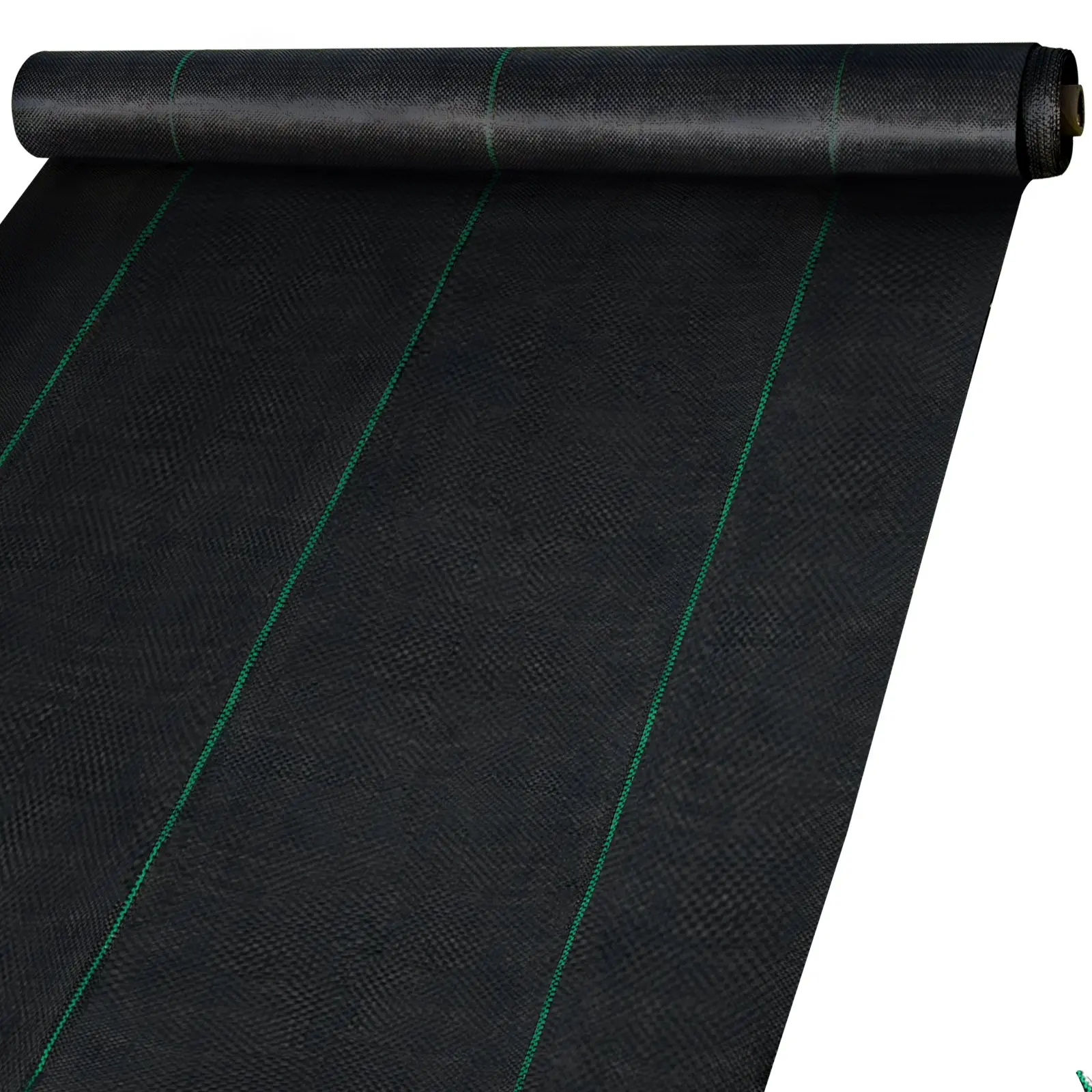 【Black Friday】VEVOR Polypropylene Tear-Proof Geotextile Weed Blocking Fabric Roll - 6ftx300ft Heavy Duty Woven Ground Cover for Commercial Greenhouse, Yard