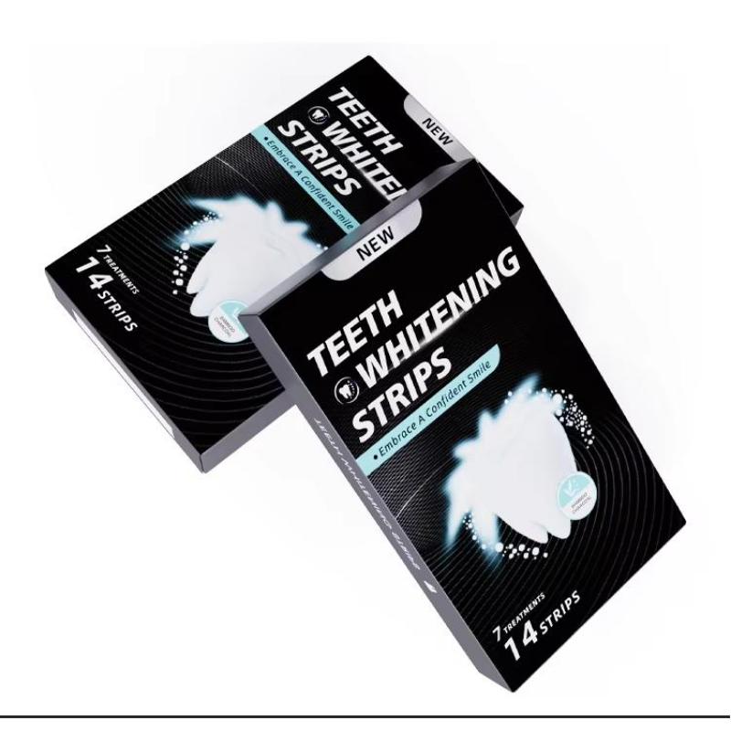 Bamboo charcoal enzyme fresh smoke tea stain removal whitening teeth strips HP bleaching strips Gift