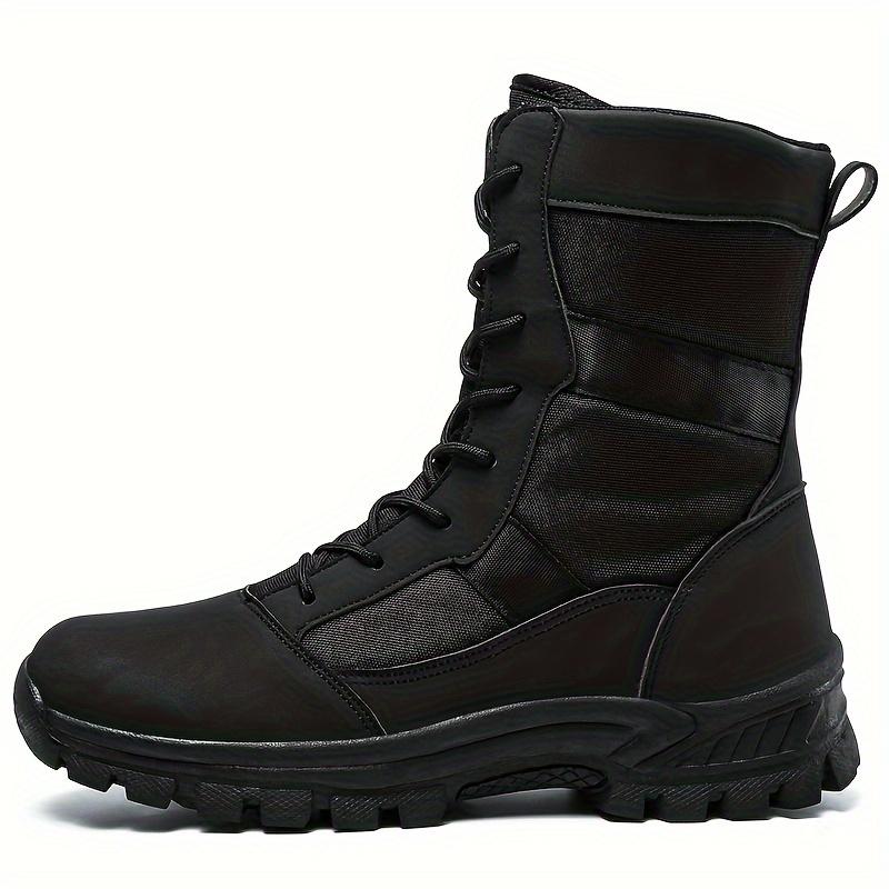 High-Top All-Season Tactical Boots for Men & Women, Durable PU Upper, Breathable Fabric Inner, Slip-Resistant TPR Sole, Round Toe Military & Hiking Boots Sport Outdoor High-Top All-Season Tactical Boots for Men & Women, Durable PU Upper, Breathable Fabric Inner, Slip-Resistant TPR Sole, Round Toe Military & Hiking Boots Sport Outdoor