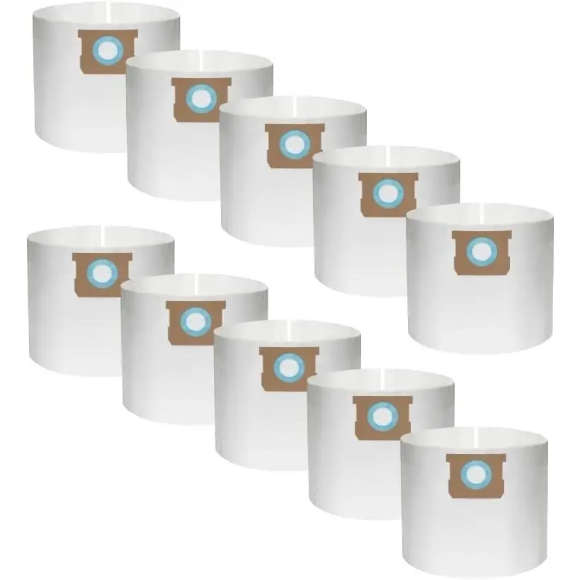 10 Pack Vacuum Dust Bags For Vacmaster Shop Vac 5-6 Gallon Wet/Dry, Replacement Filter Bag for Vac Master 5 to 6 Gal BM36