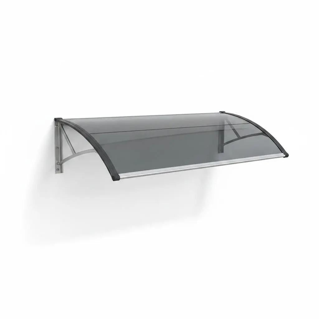 GAOMON Patio Chairs and Window Awning Door Canopy with Polycarbonate Rain Shelter, Reinforced Bracket, and All-Weather UV Protection for Entryway, Porch, and Balcony