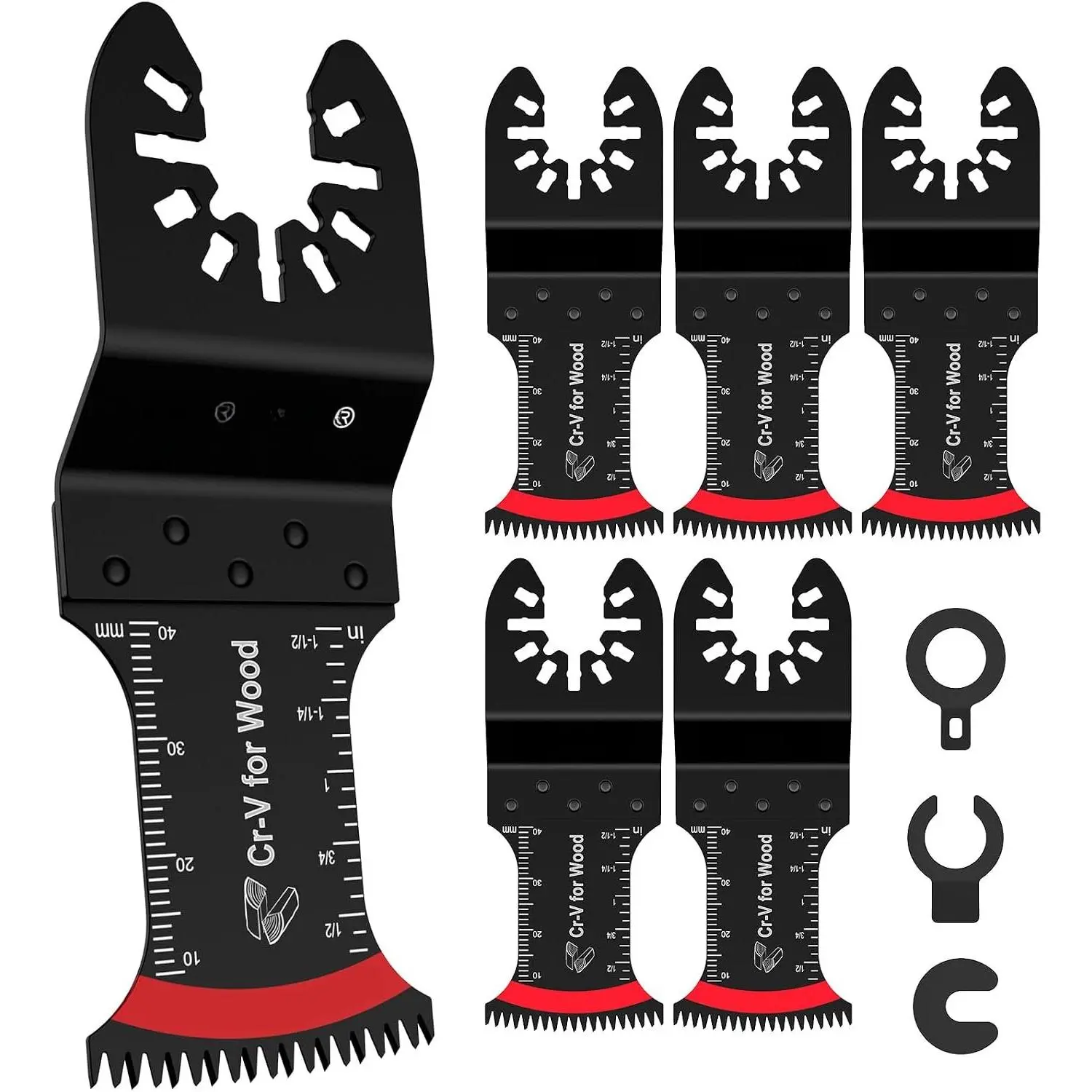 Oscillating  , 6 count Arc-Shaped  Multitool  Clean Cut for , Plastic, Power Oscillating Tool  Sharpener Multi Tool  Kits for  for