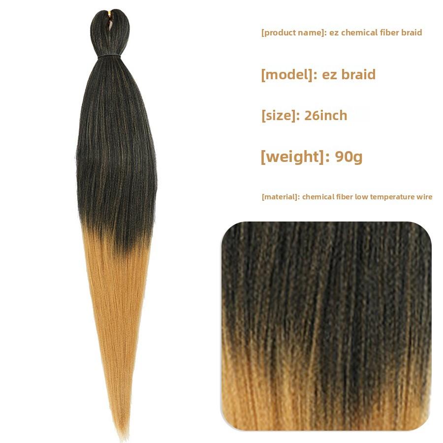 DB- Colorful Ombre EZ Braid Hair Synthetic Fiber Fluffy Afro Braiding Hair Ponytail Extensions-DB